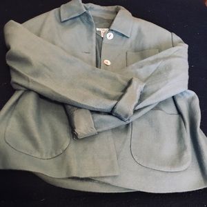 WINTER SILKS TURQUOISE BUTTON UP WINTER JACKET